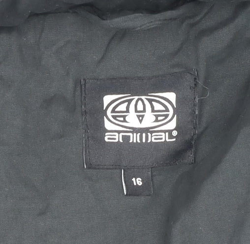 Animal Women's Black Puffer Waistcoat Size 16