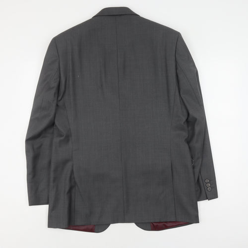 hasp Black Label Men's Grey Blazer 40R Classic Fit Jacket