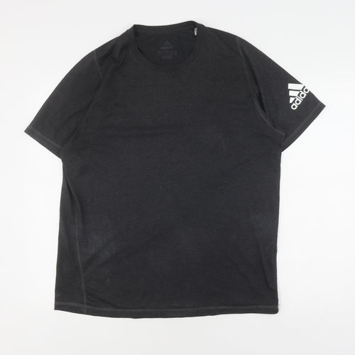 Adidas Men's Black Freelift T-Shirt L Gym Wear