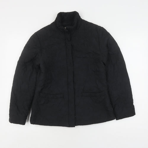 Per Una Women's Black Quilted Jacket Size S
