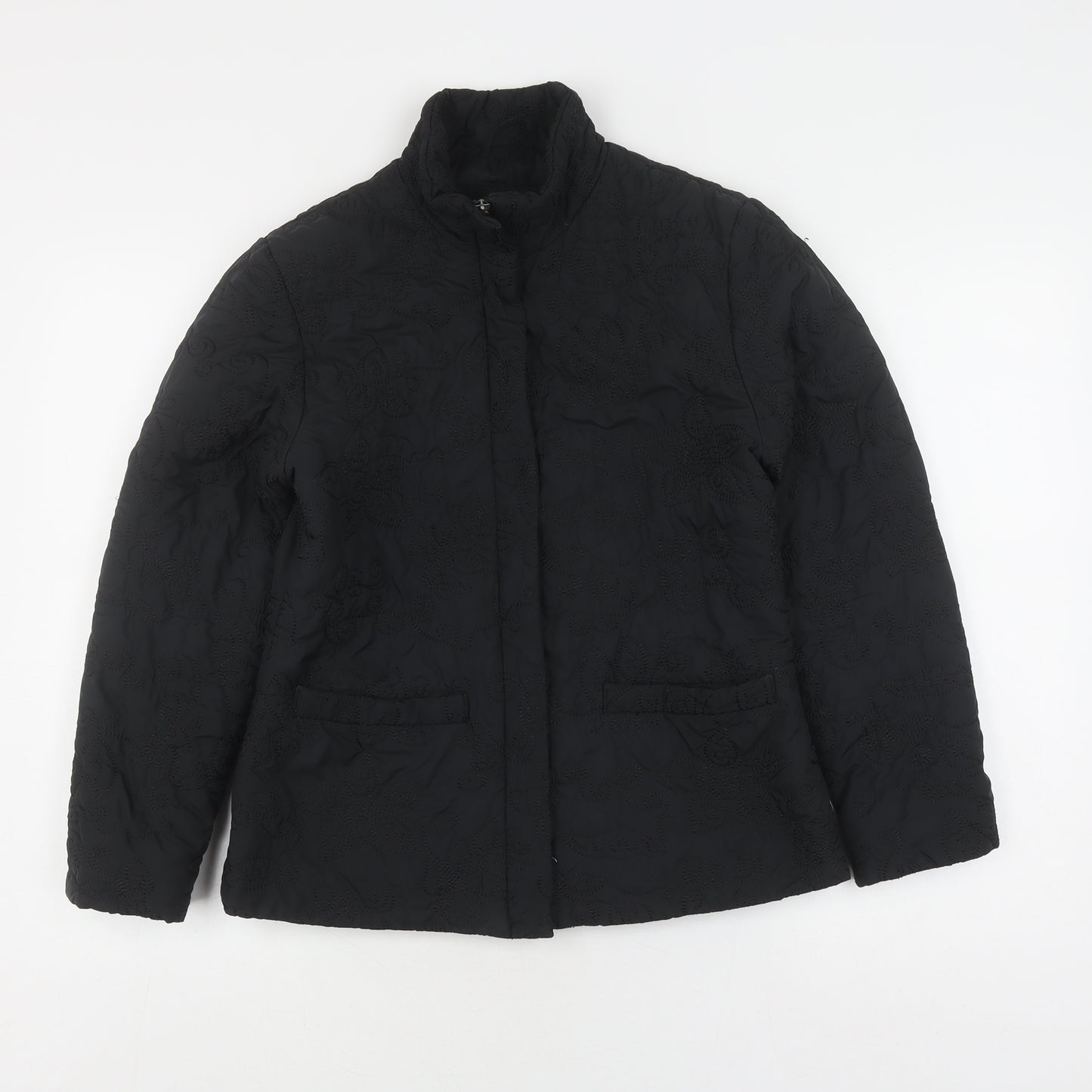 Per Una Women's Black Quilted Jacket Size S