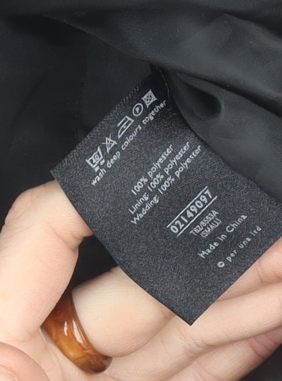 Per Una Women's Black Quilted Jacket Size S