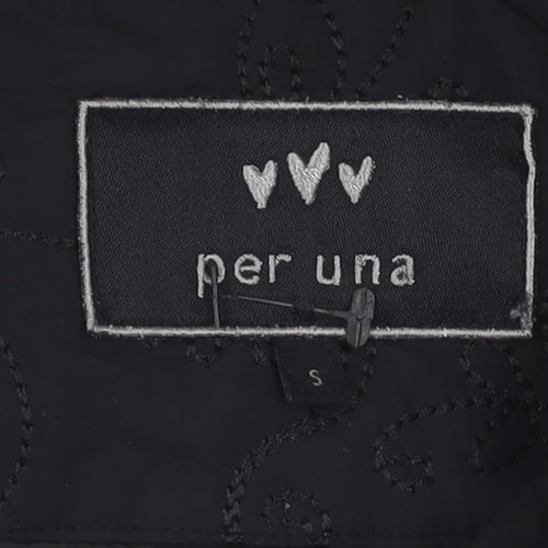 Per Una Women's Black Quilted Jacket Size S