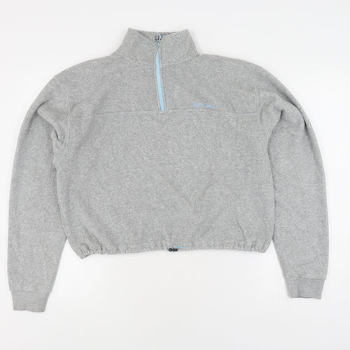 Urban Unisex Grey Fleece Sweatshirt M Zip Casual