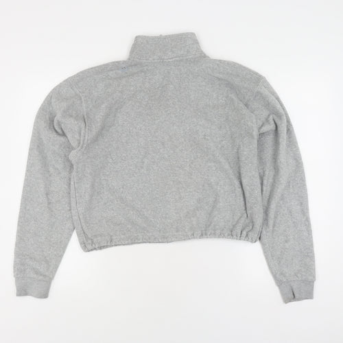 Urban Unisex Grey Fleece Sweatshirt M Zip Casual