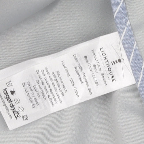 Lighthouse Women's Grey Raincoat, Size 20, Hooded, Zip