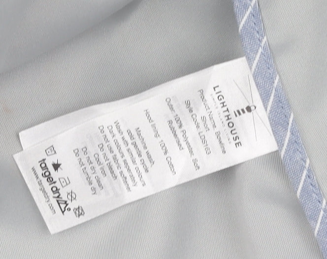 Lighthouse Women's Grey Raincoat, Size 20, Hooded, Zip