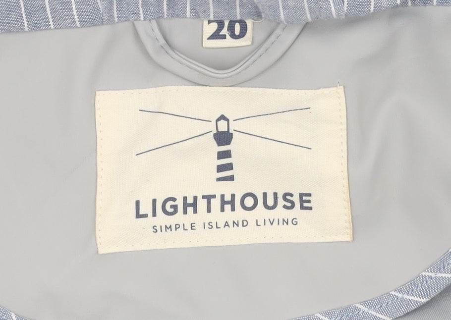 Lighthouse Women's Grey Raincoat, Size 20, Hooded, Zip