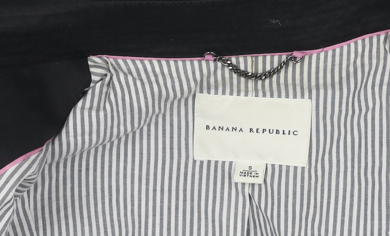 Banana Republic Women's Black Trench Coat, Size S