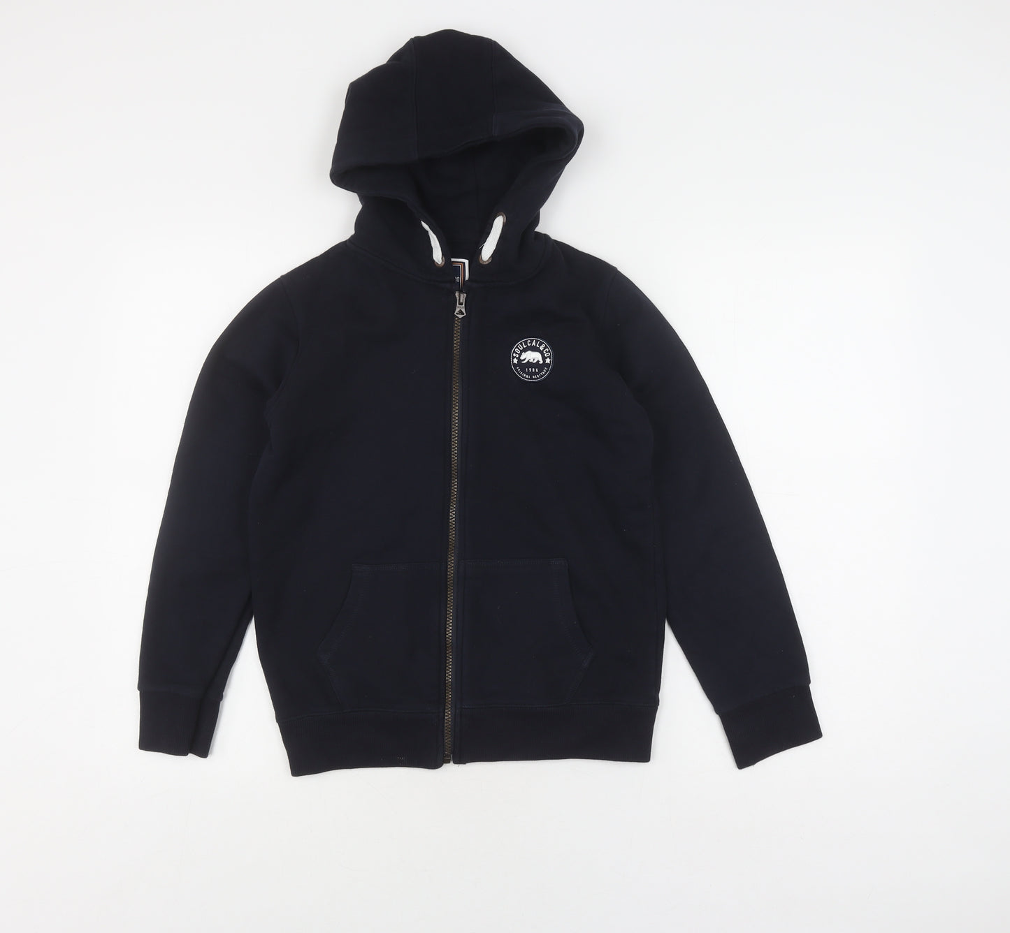 SoulCal & Co Girls Black Full Zip Hoodie 13 Years