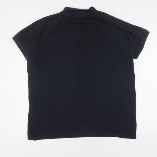 883 Police Men's Black XL Polo Shirt - Short Sleeve, Logo