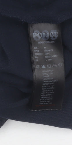 883 Police Men's Black XL Polo Shirt - Short Sleeve, Logo