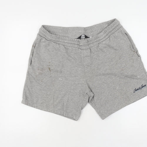 JACK & JONES Men’s Grey Sweat Shorts XL Casual Comfy