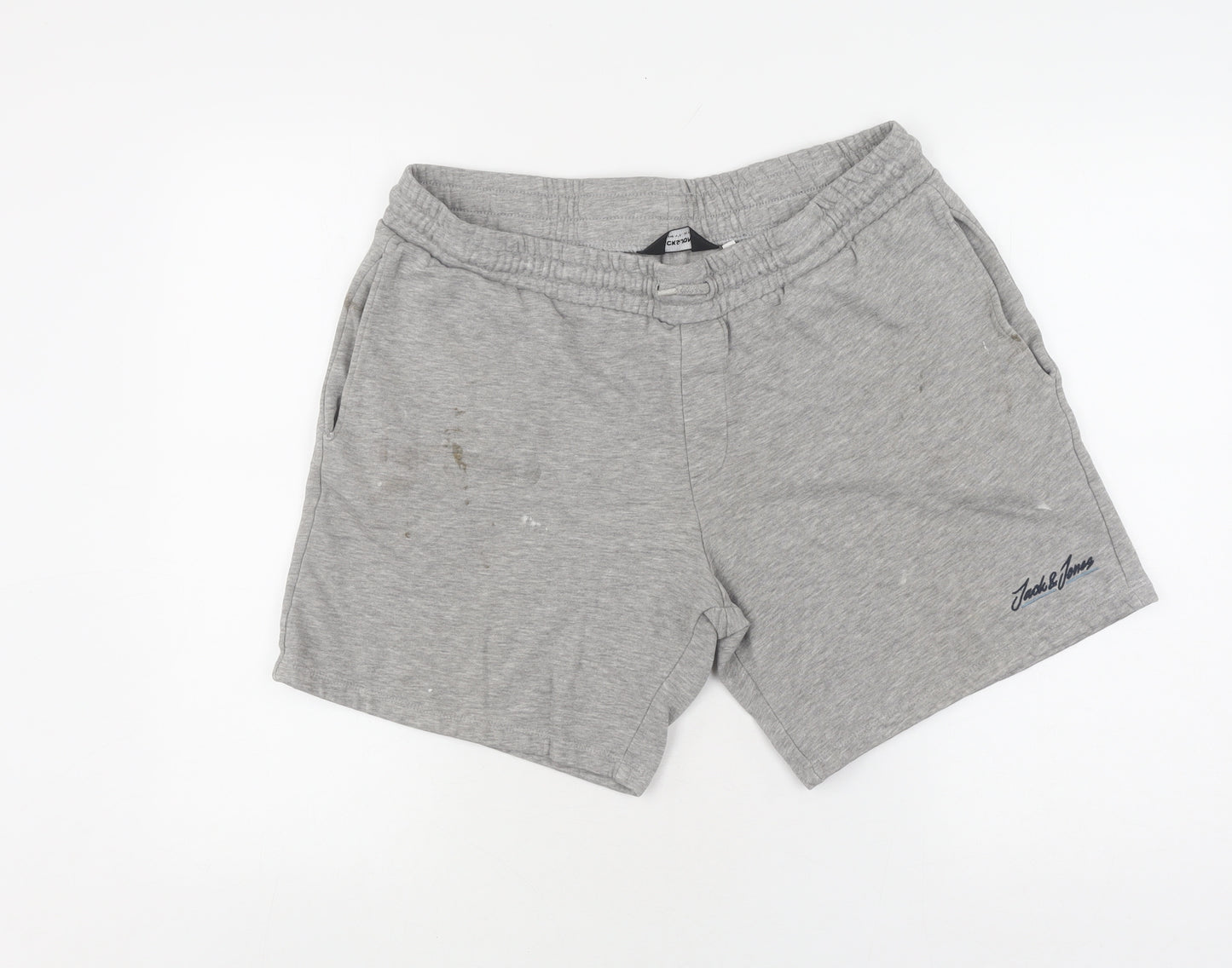 JACK & JONES Men’s Grey Sweat Shorts XL Casual Comfy