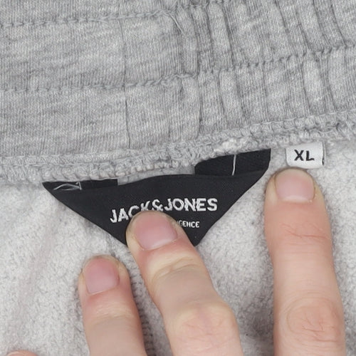 JACK & JONES Men’s Grey Sweat Shorts XL Casual Comfy