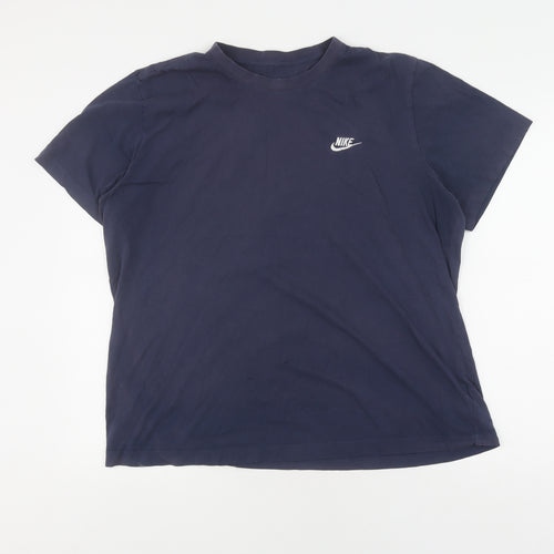 Nike Men's Blue Crew Neck T-Shirt L