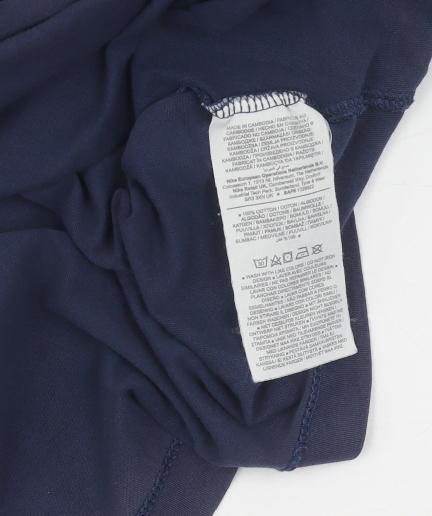 Nike Men's Blue Crew Neck T-Shirt L