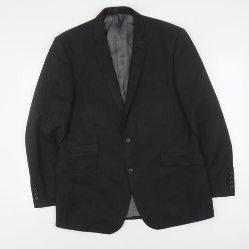 Burton Black Men's Blazer 44 Regular Business Jacket