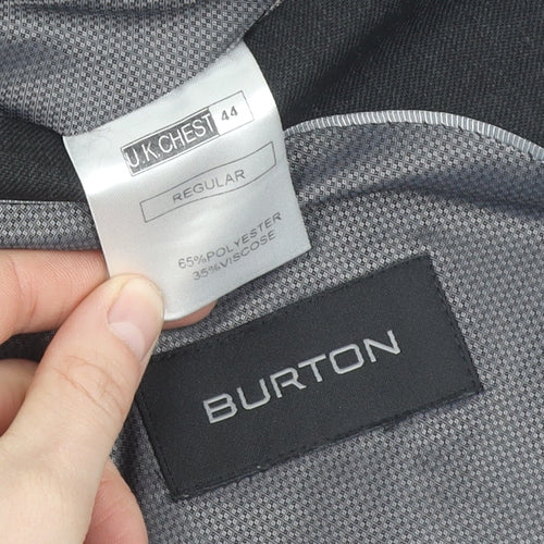 Burton Black Men's Blazer 44 Regular Business Jacket