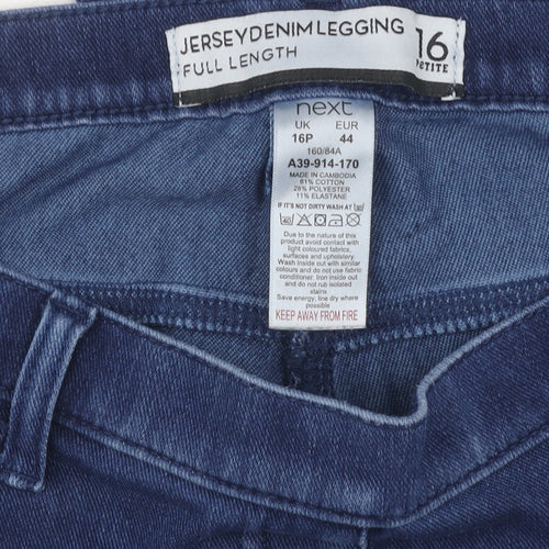 Next Women's Blue Jegging Leggings Size 16 Petite