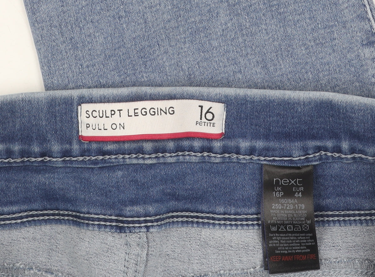 Next Women's Blue Petite Jegging Leggings Size 16