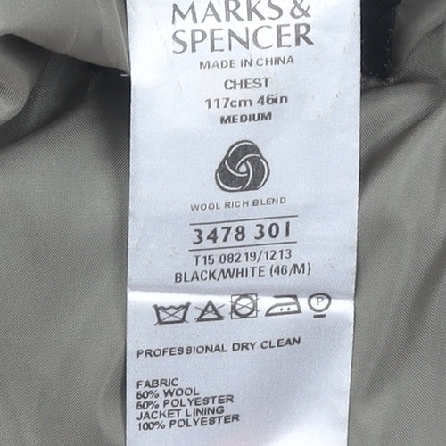 Marks & Spencer Men's Grey Blazer Jacket 46R