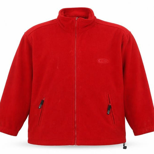 Geeb Women's Red Fleece Jacket Size 14 Casual Wear