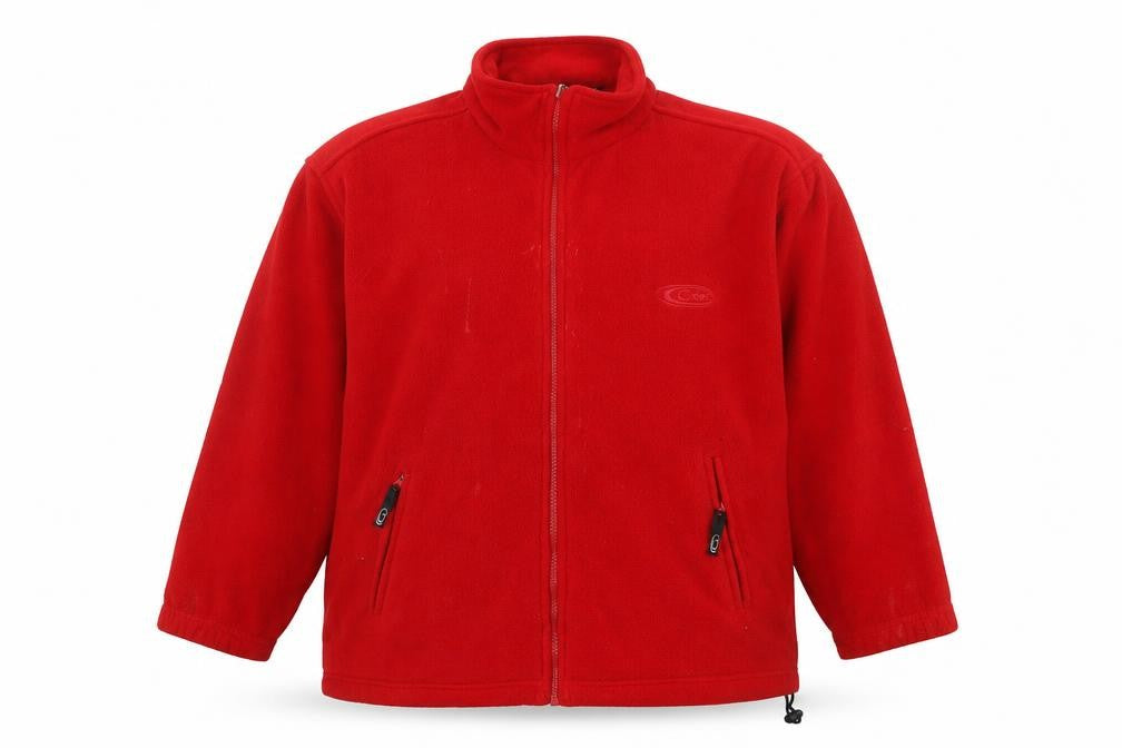 Geeb Women's Red Fleece Jacket Size 14 Casual Wear