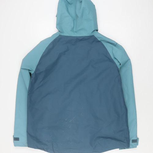 Weird Fish Women's Blue Waterproof Rain Coat Size 16