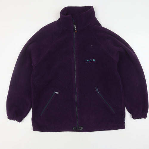 TOG 24 Women's Purple Fleece Jacket, M - Stylish & Warm