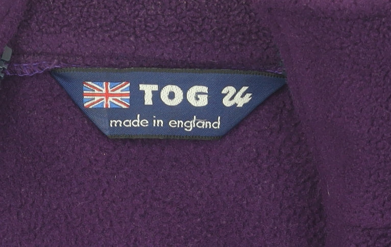 TOG 24 Women's Purple Fleece Jacket, M - Stylish & Warm