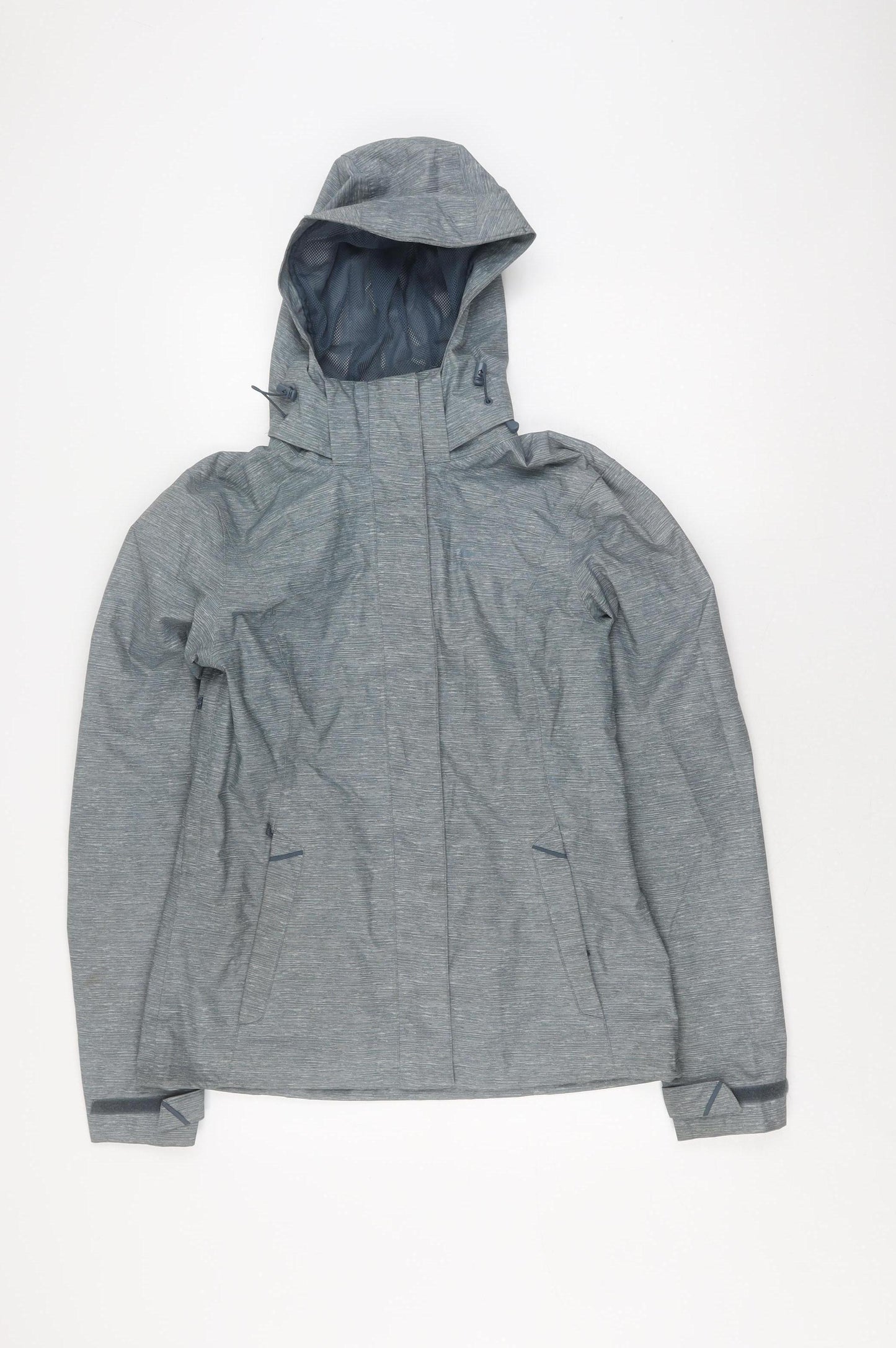 Decathlon Women's Grey Mid-Length Hooded Jacket M