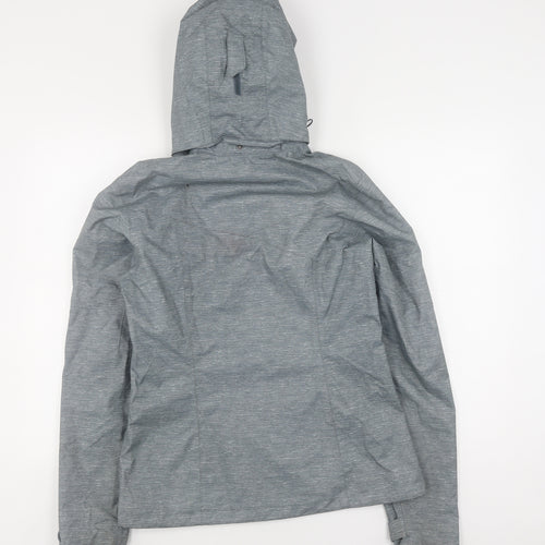 Decathlon Women's Grey Mid-Length Hooded Jacket M