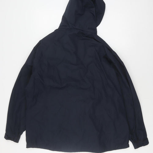 Jack Murphy Women's Black Hooded Rain Coat, Size 18