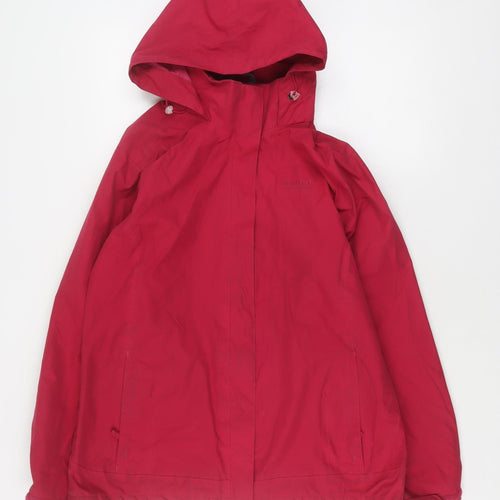 Regatta Women's Red Waterproof Hooded Rain Coat Size 14