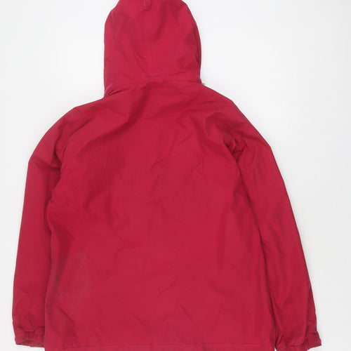 Regatta Women's Red Waterproof Hooded Rain Coat Size 14
