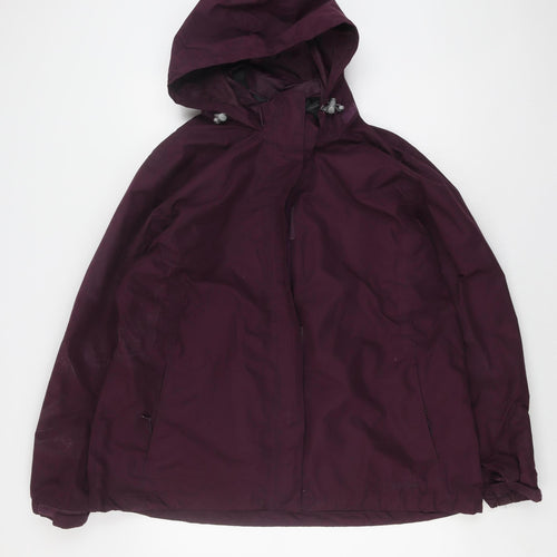 Peter Storm Women's Purple Parka Jacket Size 20 Waterproof