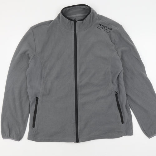 Atlas For Men Grey XL Fleece Jacket - Outdoor Winter Essential