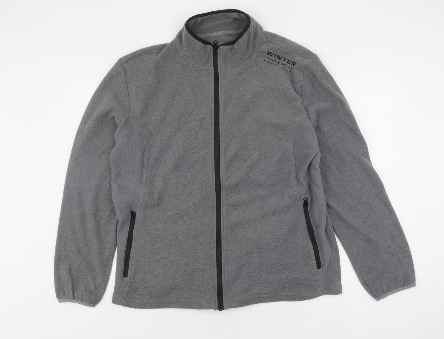 Atlas For Men Grey XL Fleece Jacket - Outdoor Winter Essential