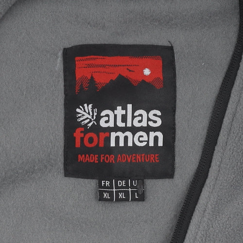 Atlas For Men Grey XL Fleece Jacket - Outdoor Winter Essential