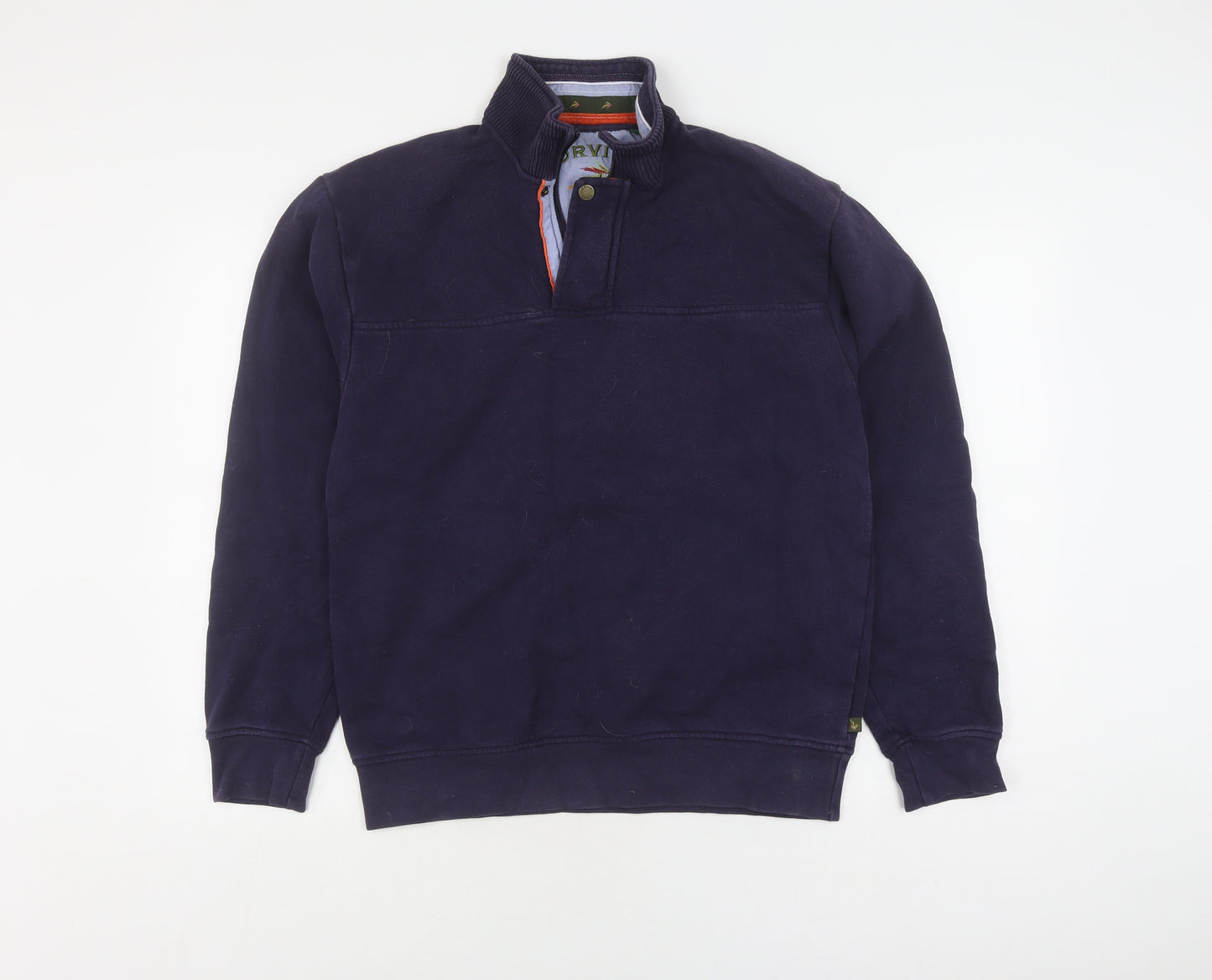 Orvis Mens Blue Pullover Sweatshirt S - Stylish & Comfortable