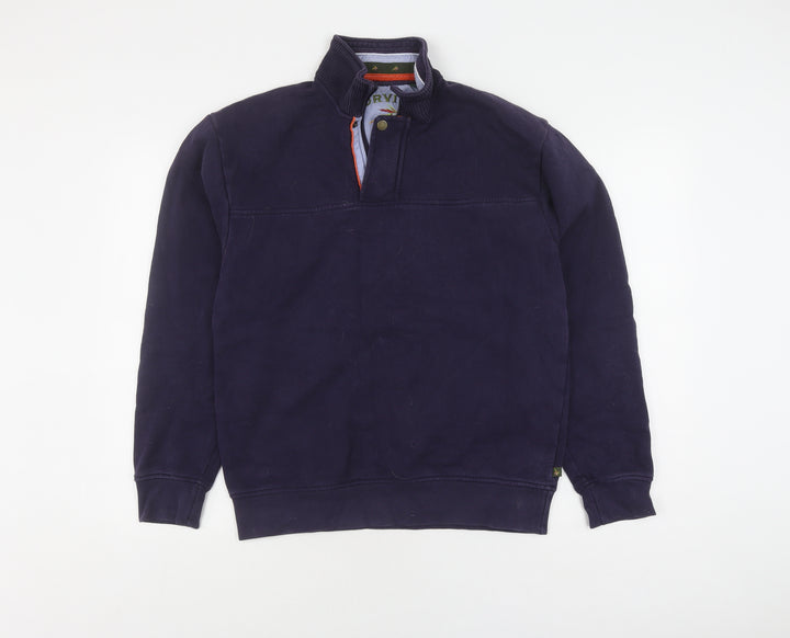 Orvis Mens Blue Pullover Sweatshirt S - Stylish & Comfortable