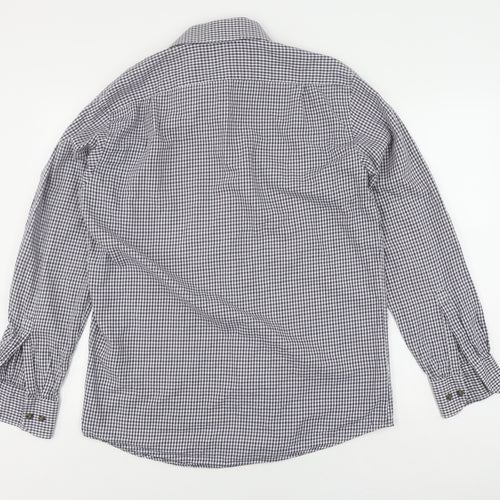 Marks and Spencer Men's Check Shirt 39in Multicoloured