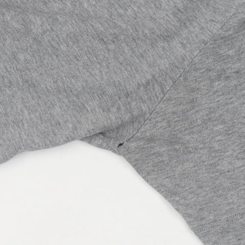 Hugo Boss Men's Grey Cotton T-Shirt, Size S, Short Sleeve