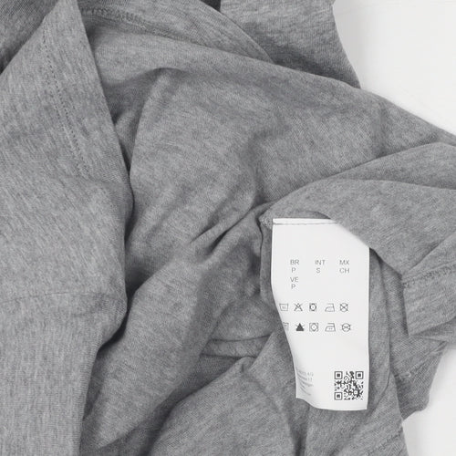 Hugo Boss Men's Grey Cotton T-Shirt, Size S, Short Sleeve
