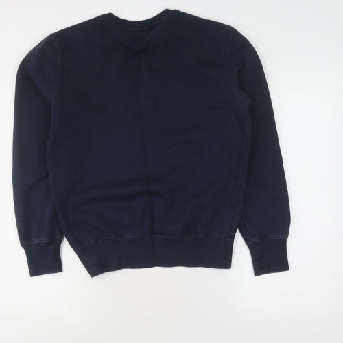 Champion Blue Unisex Sweatshirt Small Pullover Logo