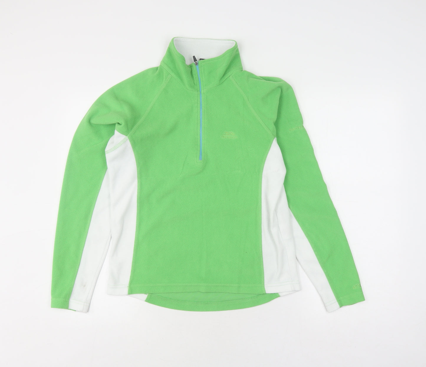 Trespass Boys Green 1/4 Zip Fleece Hoodie Medium