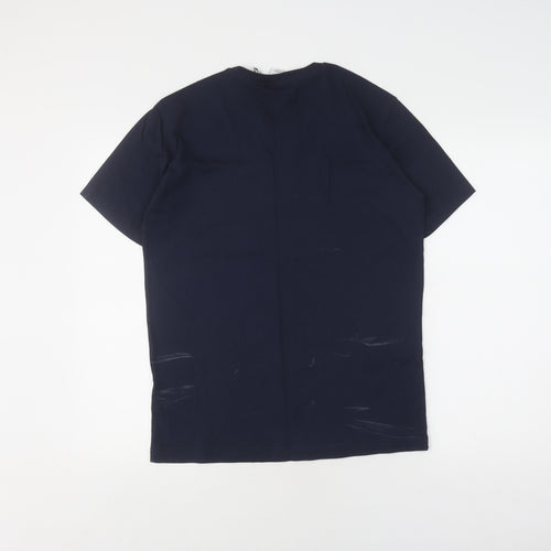 Champion Men's Blue Small T-Shirt, Embroidered Logo