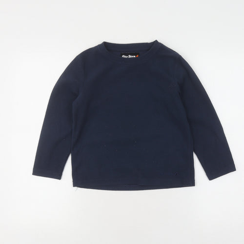 Peter Storm Boys Blue Fleece Pullover Sweatshirt, Size 5-6 Years