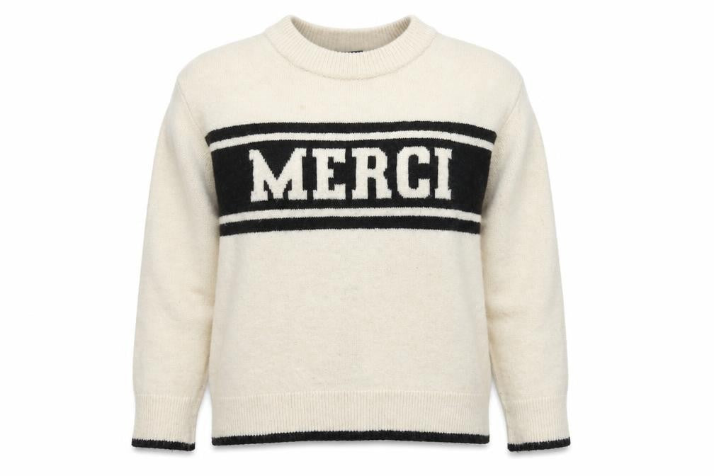 Front view of New Look Women's Ivory Pullover, size S, Chunky Knit Jumper